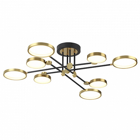 Потолочный светодиодный светильник 4320/75CL черный Denzel Odeon Light