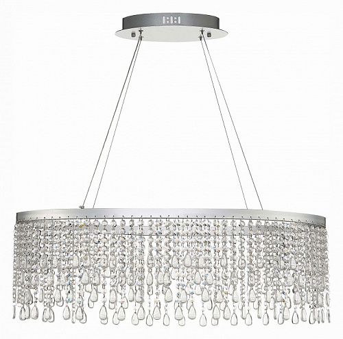 Люстра подвесная LED 37W 3000K/4000K/6000K SL6201.103.37 серебро Vega ST-Luce