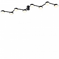 Люстра потолочная 8*GX53 8187/8C черный Comfi Dabra Lumion