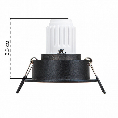 Светильник точечный 1*G5.3 Arte Act Mini A3536PL-1BK