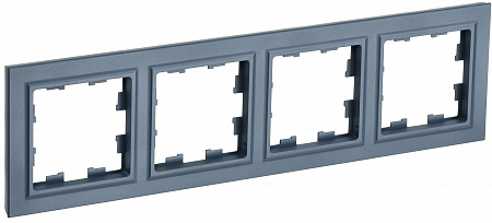 Рамка 4 поста РУ-4-БрМ маренго BRITE BR-M42-K35 IEK