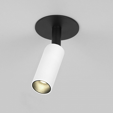 Встраиваемый светодиодный светильник 25039/LED 8W 4200K белый/черный Diffe Elektrostandard