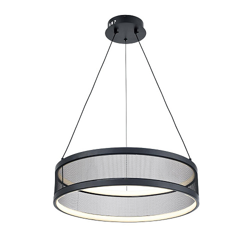 Светодиодная подвесная люстра 38W 3000-6000K 8103/38L черный Ledio Felisiti Lumion