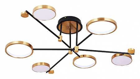Люстра светодиодная потолочная 60W 3000-6400K A1364PL-6PB медь Holly Arte lamp