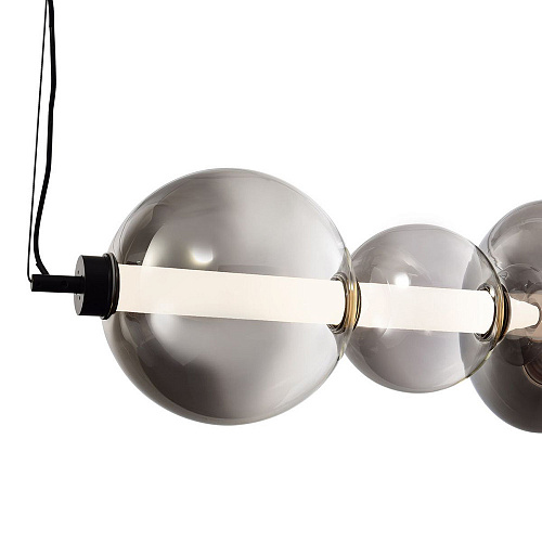 Светильник подвесной LED 40W 3000K SL6119.413.40 чёрный/дымчатый Perlina ST-Luce