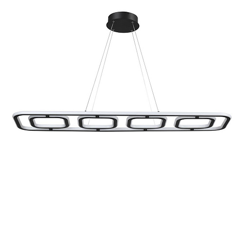 Светильник диммируемый, пульт ДУ 120*31*200 см, LED 175 W, 4000К Черный Novotech Over 359185 IP20