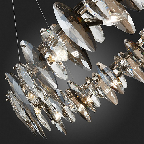 Люстра подвесная 12*E14 SL1227.103.12 никель/прозрачный Ancona ST-Luce