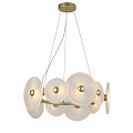 Подвесная люстра 52*23-120 см, 8*LED, 2W, 3000K, F-Promo Arctium 4605-8P, золотой