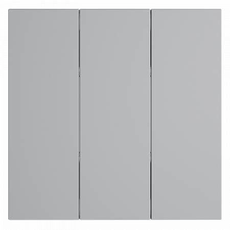 Выключатель трехклавишный (серый) Voltum S70 VLS0301M - VLS0301M
