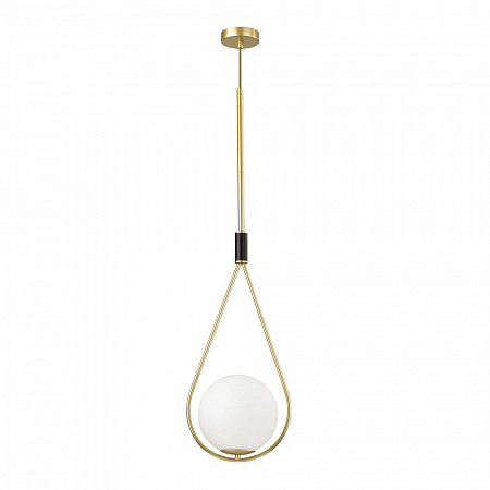 Светильник подвесной 26 см Odeon Light Flari 4810/1A, черный-золото