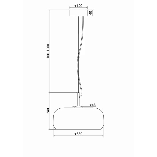 Светильник 33 см, 6W, 3000K, Maytoni Madmen MOD127PL-L6AM, бронза