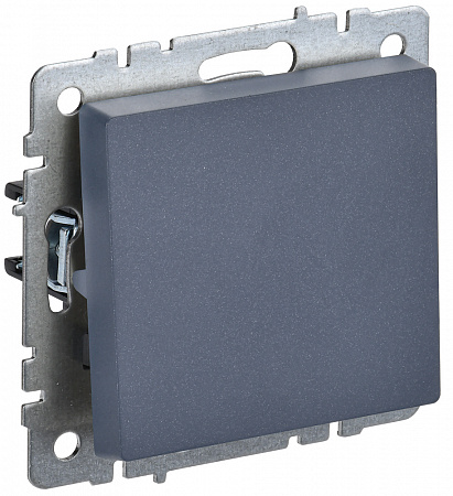 Выключатель 1 клавишный проходной 10А ВС10-1-6-БрМ маренго BRITE BR-V12-0-10-K35 IEK 