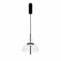Подвесной светодиодный светильник 12W 3000К MOD185PL-L6B3K1 чёрный/прозрачный Bangkok Maytoni