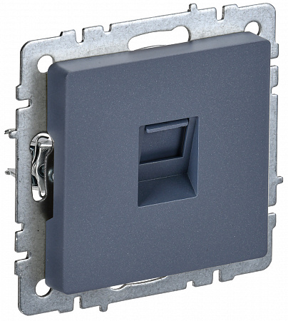 Розетка компьютерная RJ45 кат.5E РК10-БрМ маренго BRITE BR-K10-1-K35 IEK