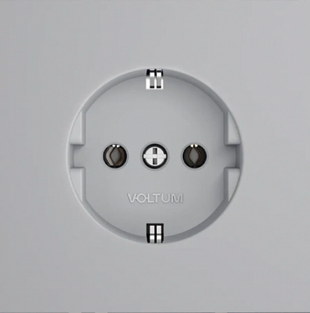 Розетки с заземлением (серый) Voltum S70 VLS0401M - VLS000616