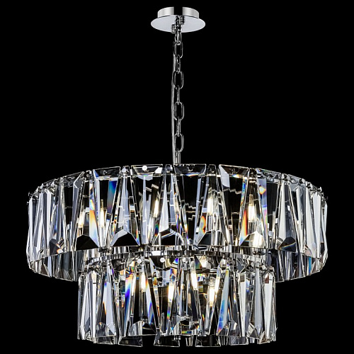 Подвесная люстра Maytoni Puntes MOD043PL-12CH, диаметр 68 см, хром