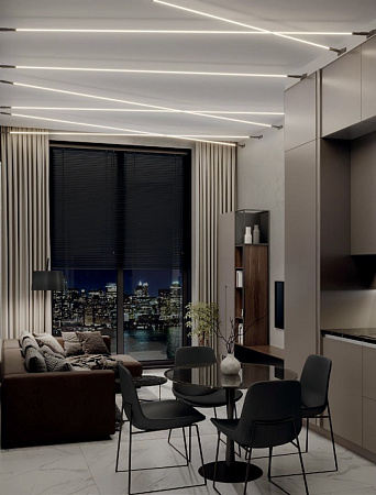 Тросовая световая система 600*1 см, 10W 3000K ST LUCE RAY ST960.437.10 Черный