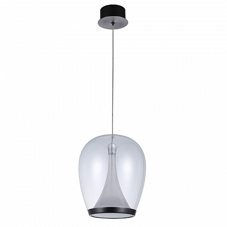 Подвесной светильник 20W 4000K 5875/09 SP-20 черный/прозрачный Campo Divinare