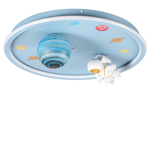 Потолочный детский светильник LED 80W 3000-6000K 6507/80CL Ledio LN23 066 белый/синий Atlas Lumion