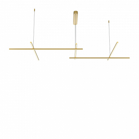 Подвесной светильник 121,4*54,3*310 см, LED, 80W, 3000К, Maytoni Radiance MOD278PL-L86G3K1 золото матовое