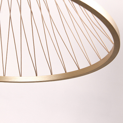 Подвес 60*40-150 см, 6*LED, 16W, 4000K, Favourite Fibra 4634-6P, золотой матовый