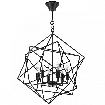 Подвесная люстра Lightstar Gabbia 732267 60 см черный