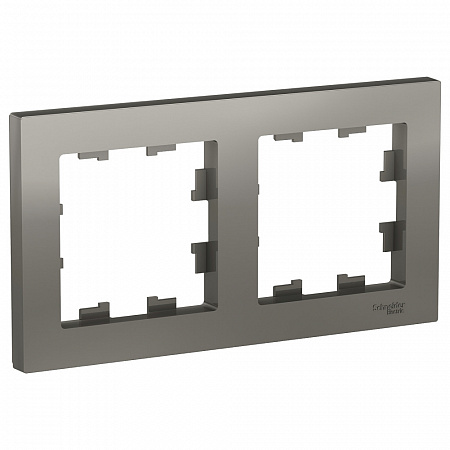 Рамка 2 поста сталь AtlasDesign ATN000902