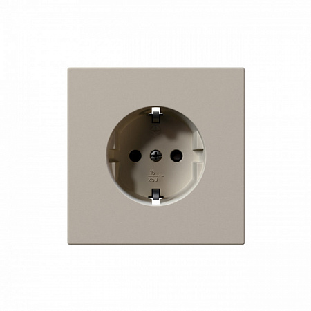 Розетка с заземлением и шторками Jasmart FD 16А, сахара FD5501SH