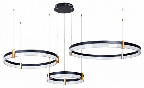 Светильник 148 см, 226W, 3000-6000K Arte Lamp MERCURY A2185SP-3BK черный