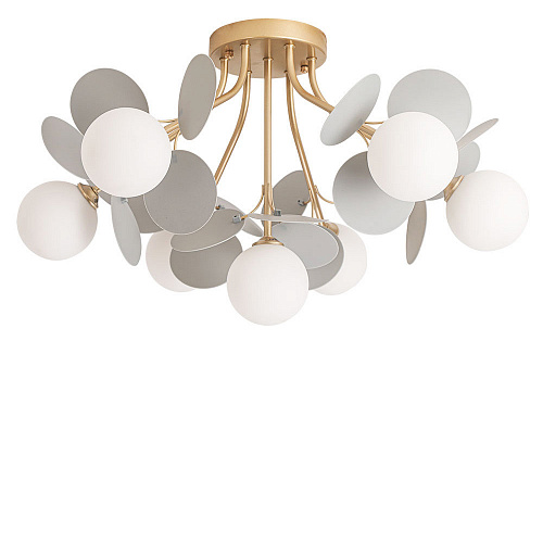 Потолочный светильник 7*G9 A1369PL-7GY золото Peacock Arte Lamp