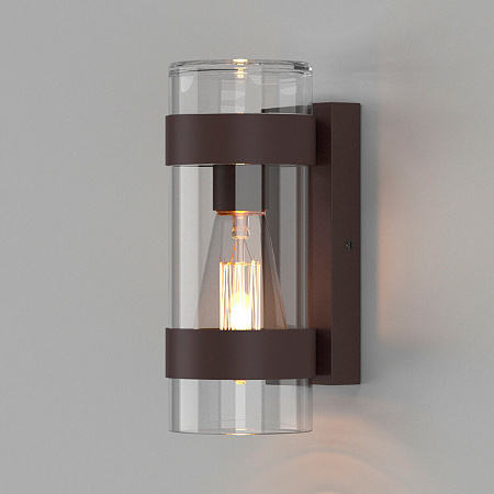 Уличный настенный светильник Elektrostandard Falcon 35167/D Brown