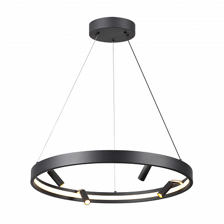 Светильник светодиодный диаметр 60 см, 58W LED, 3000-4000-6000K, Odeon Light HIGHTECH 4317/58L, черный