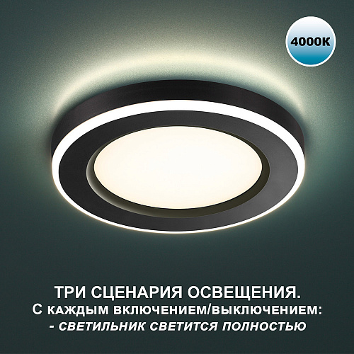 Светильник встраиваемый светодиодный 6вт Novotech Span 359013