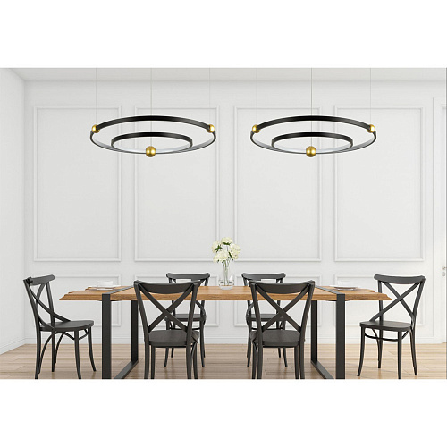 Светильник 60 см, 53W, 4000К Divinare Amadeo 1123/04 SP-65 черный