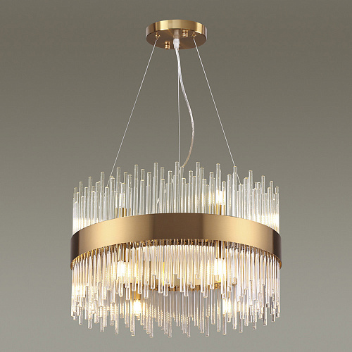 Люстра подвесная диаметр 50 см, бронза 4722/12 Focco Odeon Light