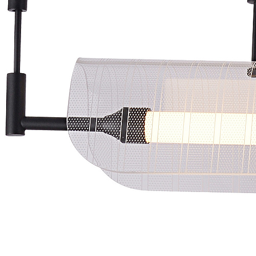 Светильник 120 см, 25W, 3000K, Kink Light 08021-120P,19, черный