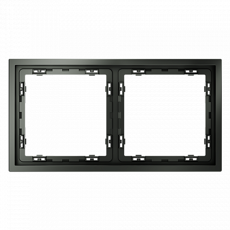 Рамка пластиковая 2-постовая Voltum S70 титан VLS100206