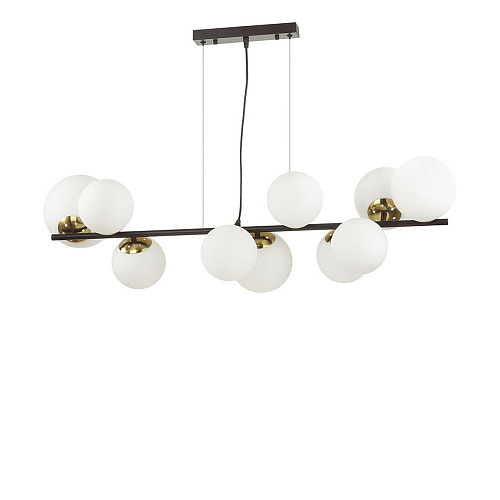 Подвесной светильник 10*Е14 6508/10 Moderni LN23 121 чёрный/белый/бронза Melona Lumion