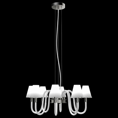 Люстра подвесная 760086 хром/белый Bianco Lightstar
