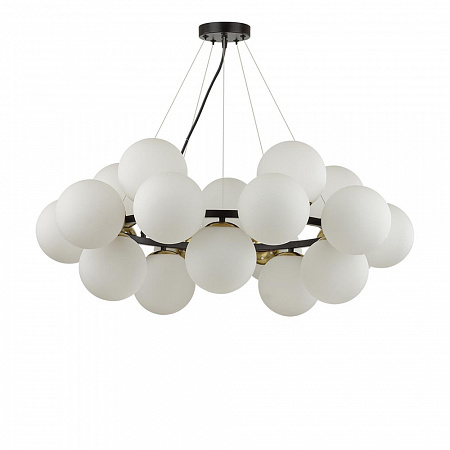 Подвесной светильник 20*Е14 6508/20 Moderni LN23 121 чёрный/белый/бронза Melona Lumion