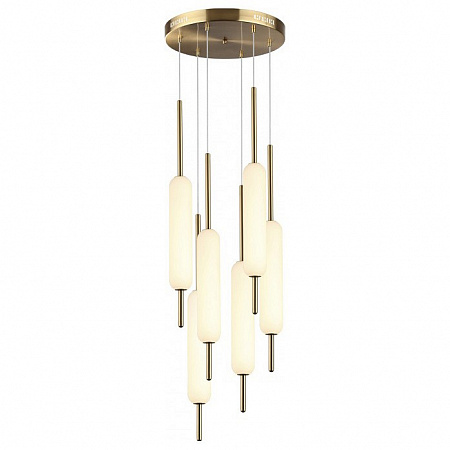 Светильник подвесной Odeon Light Reeds 4794/72L, 72W LED, 4000K, диаметр 40 см, бронза