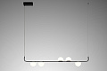 Светильник подвесной 105*9*150 см, 5*LED 56W 3000-6000K черный Arte lamp Poplar A2174SP-5BK