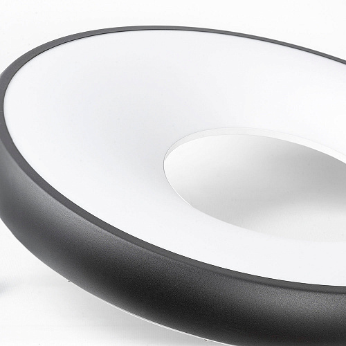 Подвесной светильник 50*35-160 см, 1*LED, 60W, 3000K, Lussole Crook LSP-7362, черный