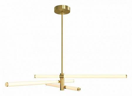Люстра на штанге Maytoni LED Axis MOD106CL-L40G3K, 40W LED, 3000K, золото