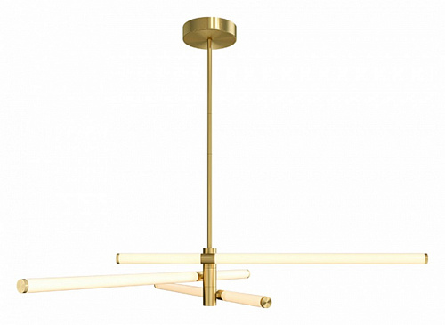 Люстра на штанге Maytoni LED Axis MOD106CL-L40G3K, 40W LED, 3000K, золото