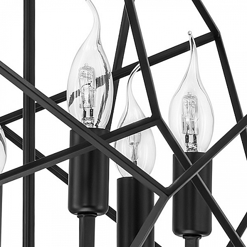 Подвесная люстра Lightstar Gabbia 732267 60 см черный