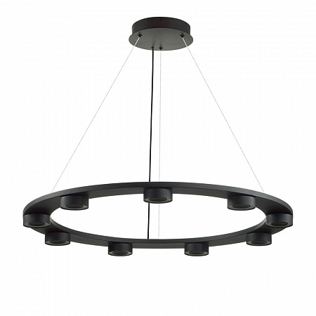 Подвесная светодиодная люстра 75W 3000К 6631/75L чёрный Turman Odeon Light