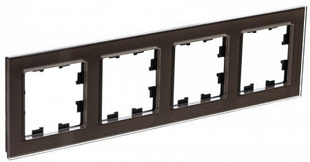 Рамка 4-ая AtlasDesign Nature Стекло мокко ATN320604