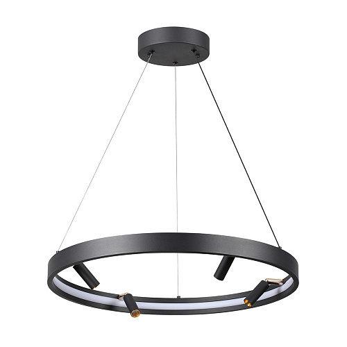 Светильник светодиодный диаметр 60 см, 58W LED, 3000-4000-6000K, Odeon Light HIGHTECH 4317/58L, черный