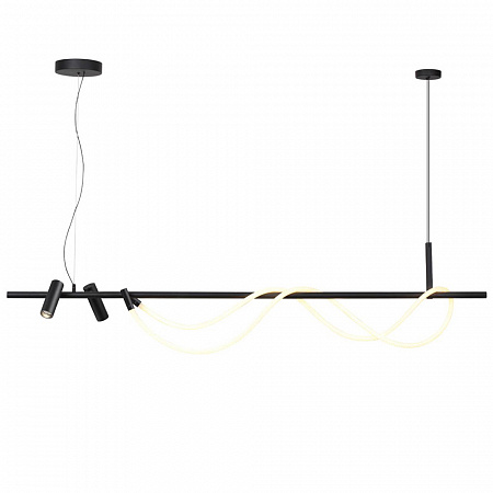 Светильник 180 см, 40W, 4000K, Odeon Light Corda 4391/40L, черный